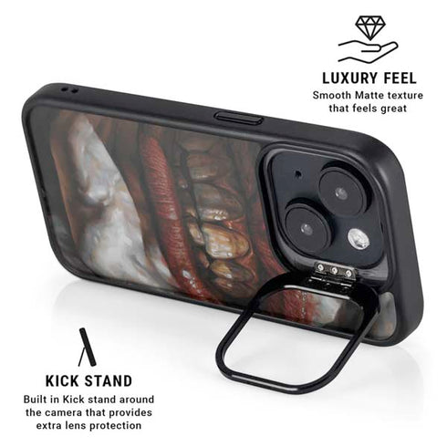 DC Comics Joker Graphic Novel Cover 2008 Art by Lee Bermejo iPhone 15 Kickstand Case